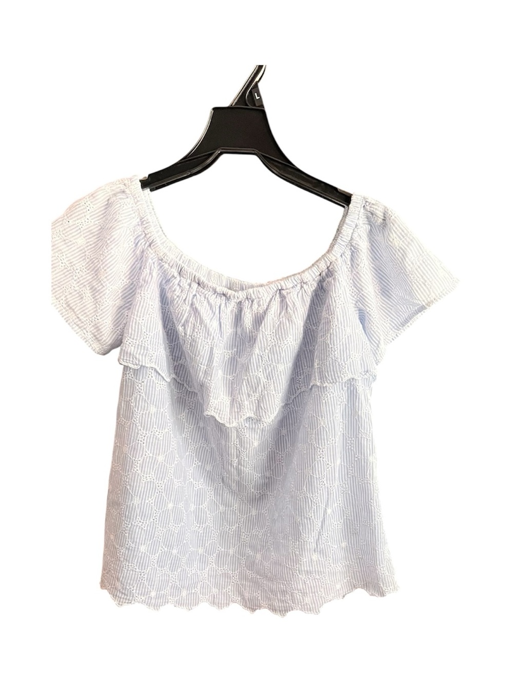 Light blue off the shoulder top - Picture 8 of 8
